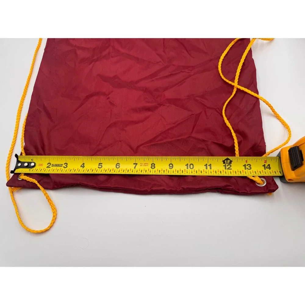 Universal Studios Harry Potter Mascot Gryffindor Maroon Drawstring Backpack Bag
